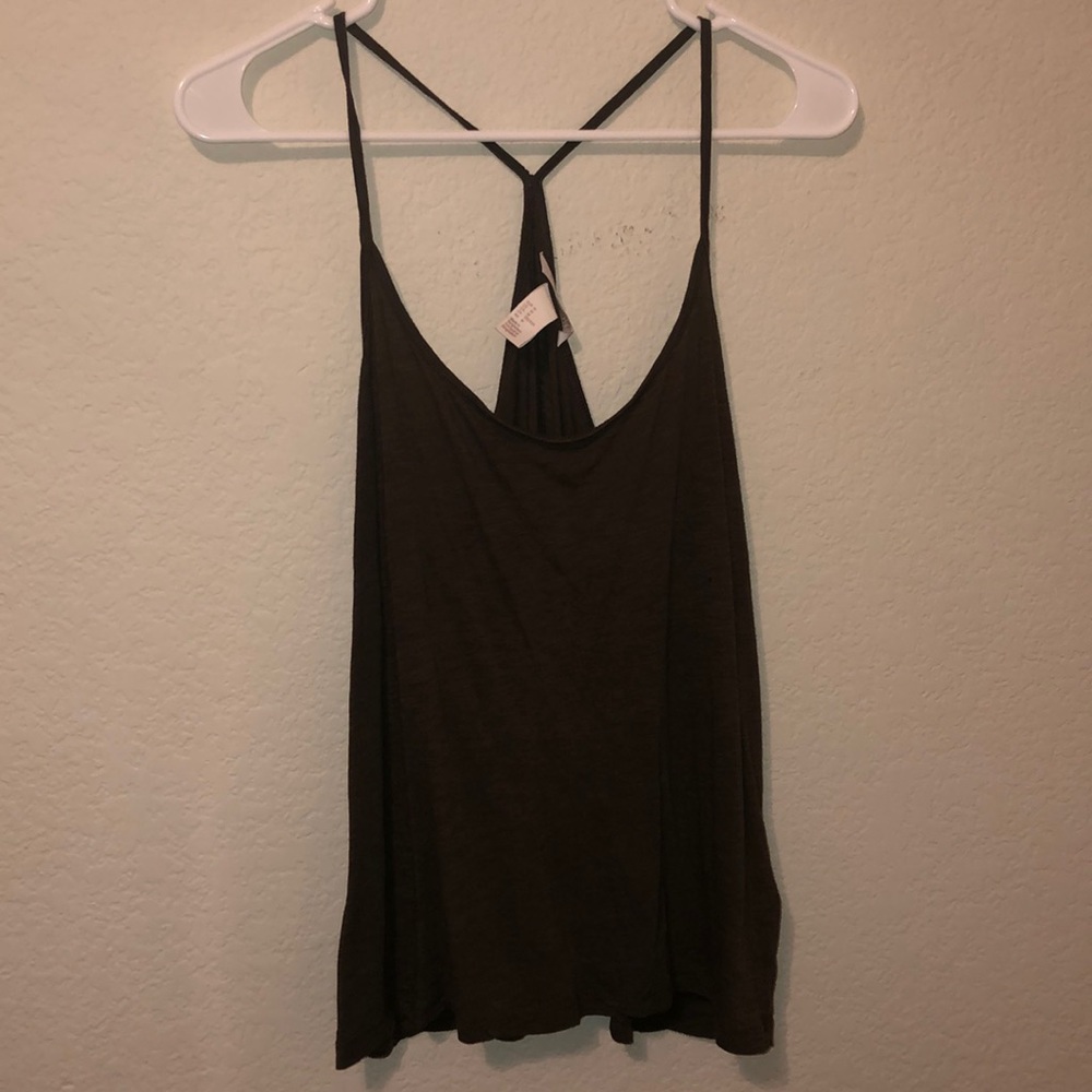 army green tank top